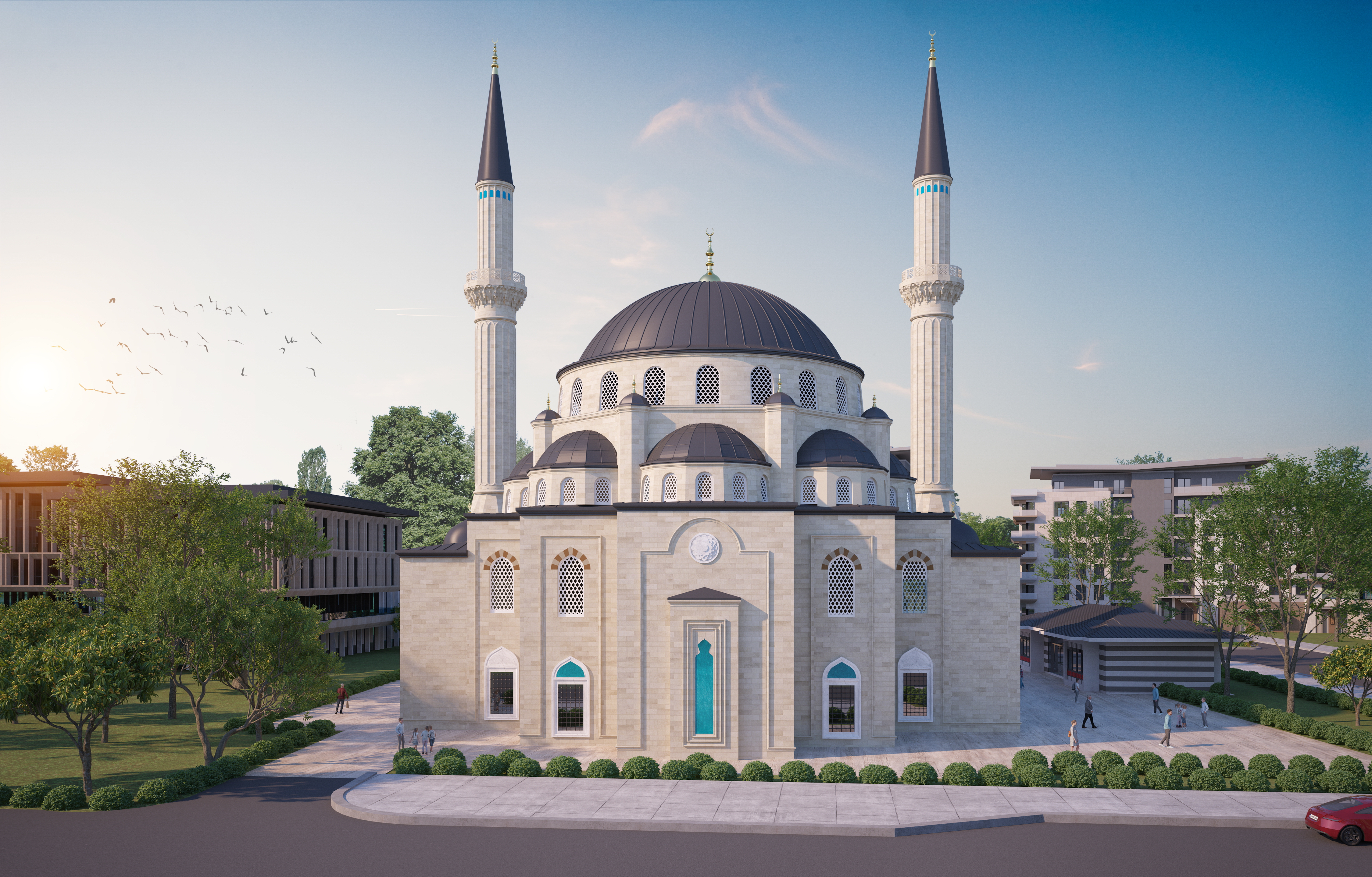 İstanbul Çekmeköy İmar Yolları, Genel Altyapı ve Camii